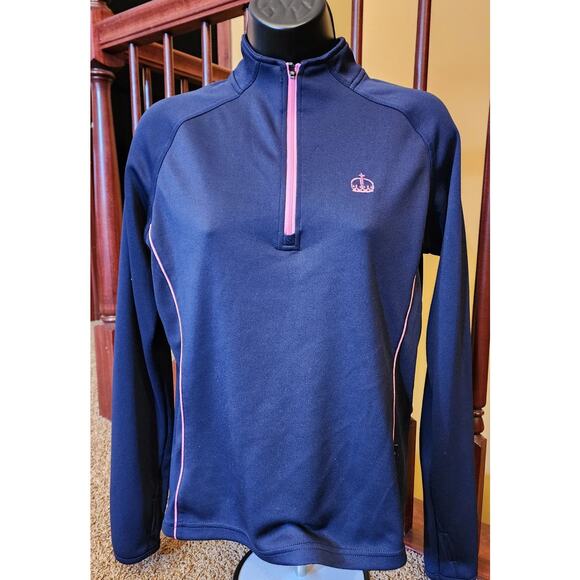 Ascot Athletic Womens Size 10 Half Zip Performance Pullover Long Sleeve Sporty - Picture 1 of 11